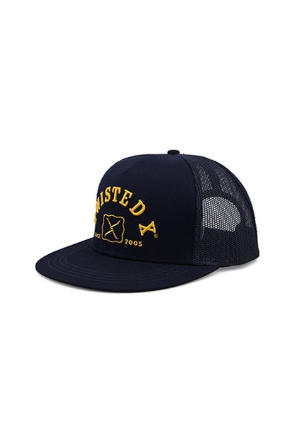 Twisted X Classic High Profile Trucker Cap - Navy Yellow