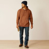 Ariat Mens Rebar Graphic Hoodie Aztec / Coffee Bean