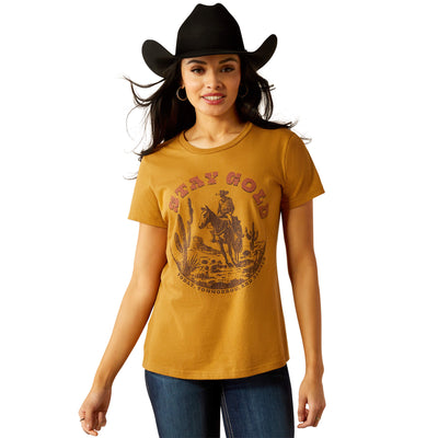 Ariat Women's Stay Gold Short Sleeve Tshirt Harvest Gold
