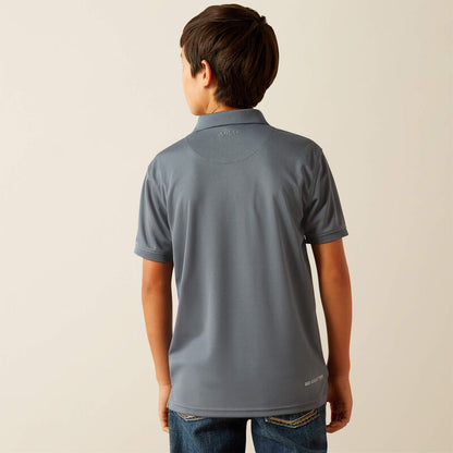 Ariat Boys Tek Polo - Newsboy Blue