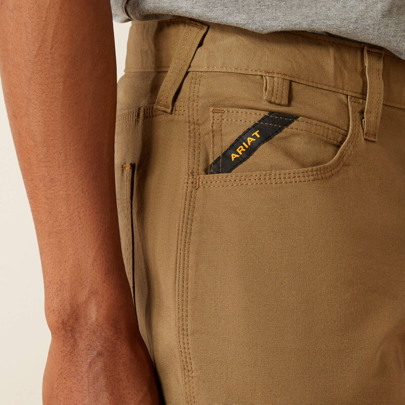 Ariat Men's Rebar Made Tough Durastretch 8" Short Field - Khaki