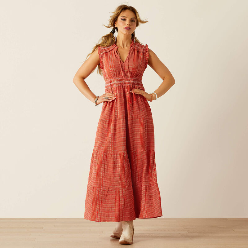 Ariat Women's Sunset State of Mind Dress - Chilli