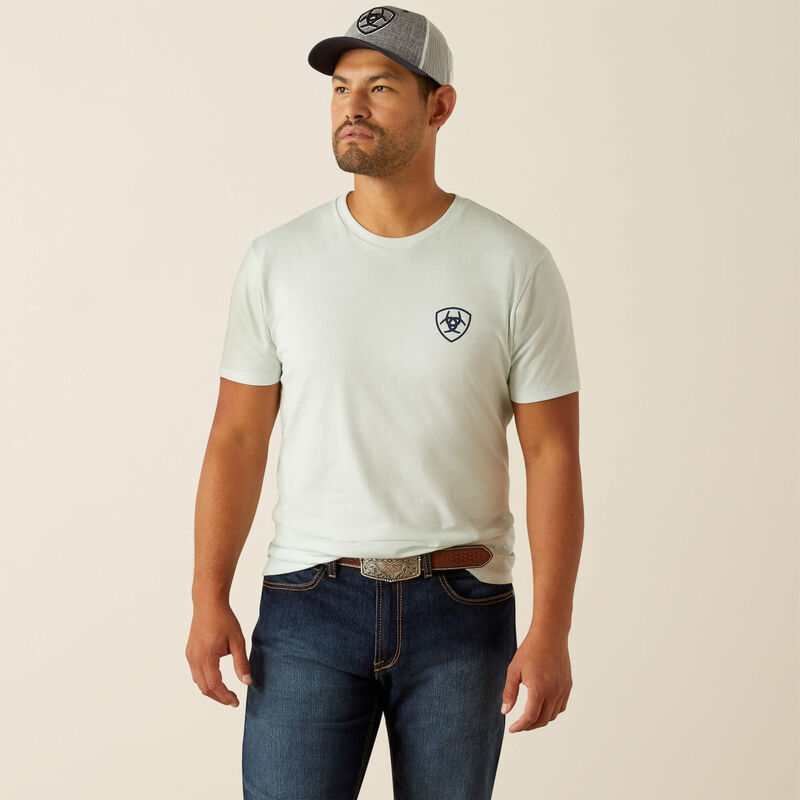 Ariat Men's Sunrise Bar T-shirt - Glacier
