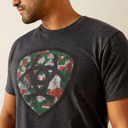 Ariat Men's MexiDigi Distressed T-shirt - Charcoal Heather