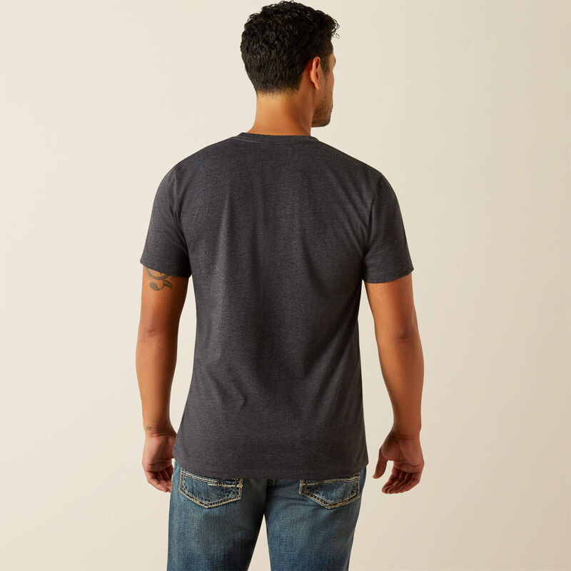 Ariat Men's MexiDigi Distressed T-shirt - Charcoal Heather