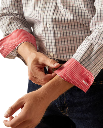 Ariat Men's Wrinkle Free Drew Long Sleeve Shirt - Dark Blue