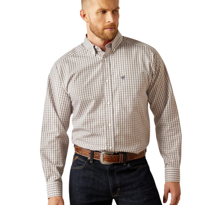 Ariat Men's Wrinkle Free Drew Long Sleeve Shirt - Dark Blue