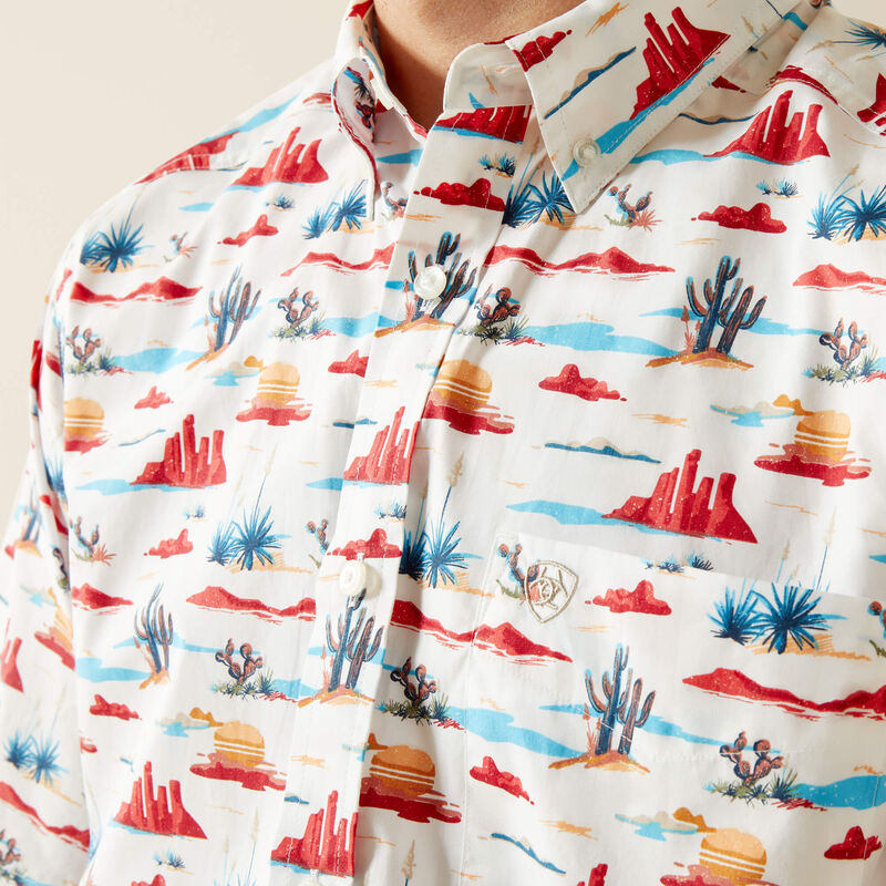 Ariat Men's Scout Short Sleeve Shirt - White