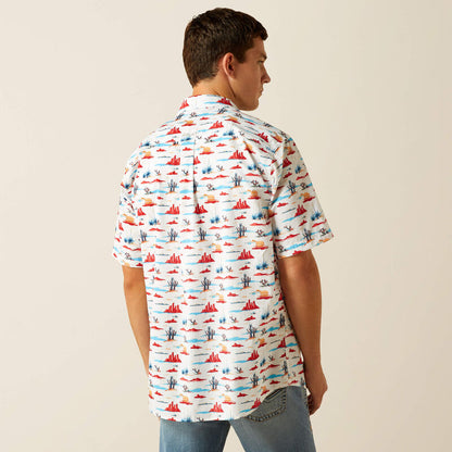 Ariat Men's Scout Short Sleeve Shirt - White