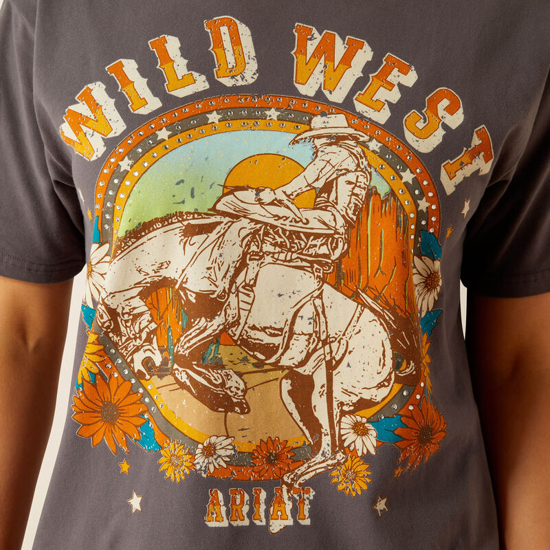 Ariat Women's Retro Rodeo Tee - Thunderstorm