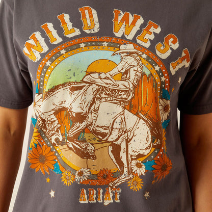 Ariat Women's Retro Rodeo Tee - Thunderstorm