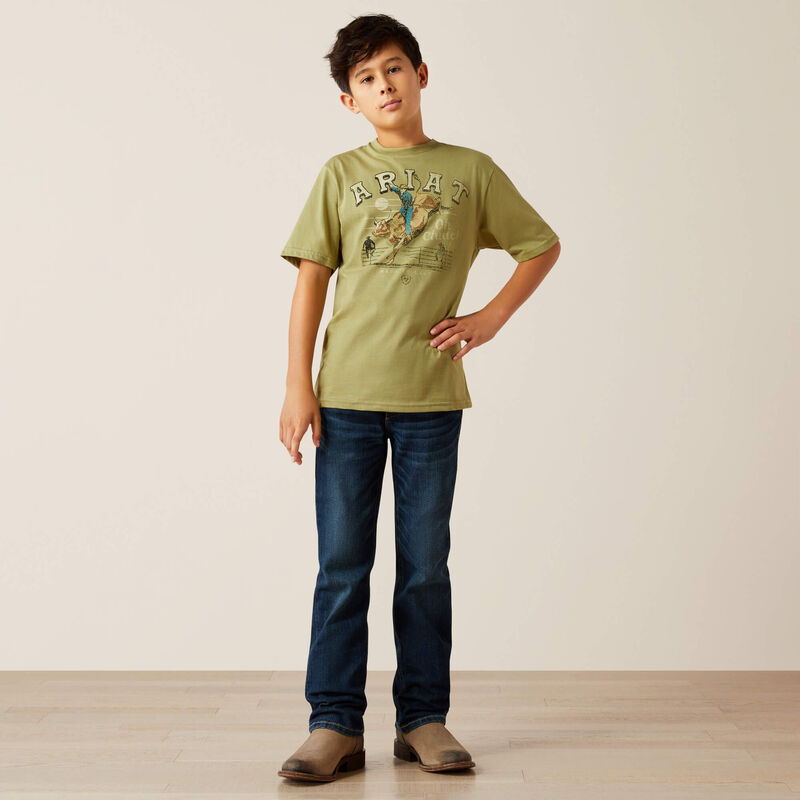 Ariat Boys Oh Chute T-shirt - Tent Green