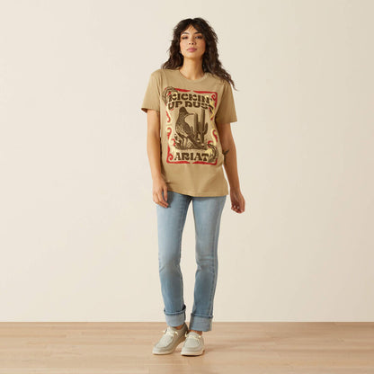 Ariat Women's Kickin Up Dust Tee - Sand
