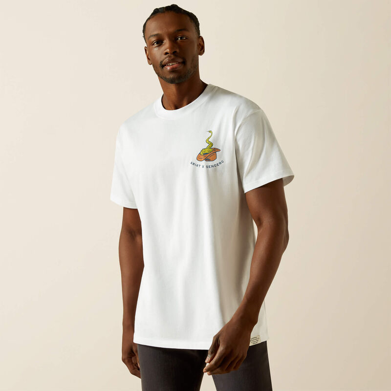 Ariat Men's Sendero Fool Me Once Tee - White