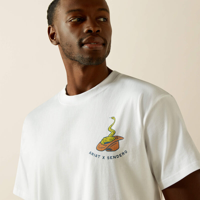 Ariat Men's Sendero Fool Me Once Tee - White