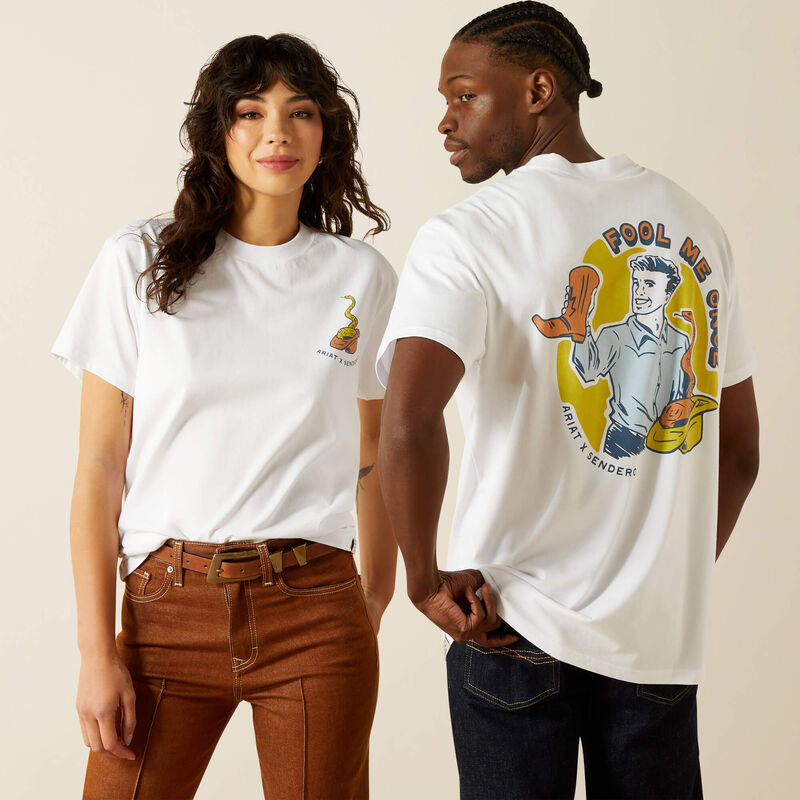 Ariat Men's Sendero Fool Me Once Tee - White