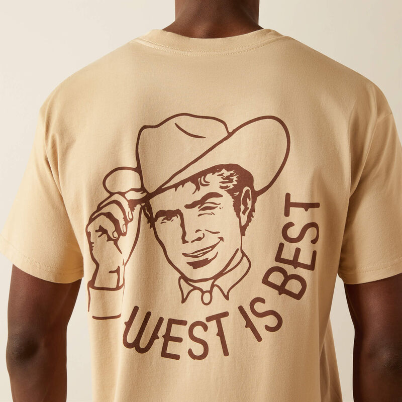 Ariat Men's Sendero West is Best Tee - Irish Cream