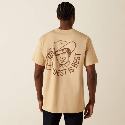 Ariat Men's Sendero West is Best Tee - Irish Cream