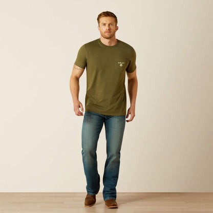 Ariat Men's Roped Diamond Tee - Military Heather