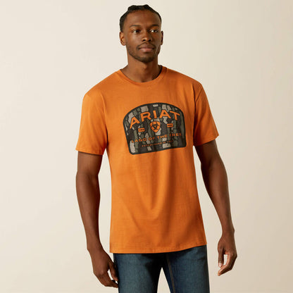 Ariat Men's Underlands Camo Badge Tee - Adobe
