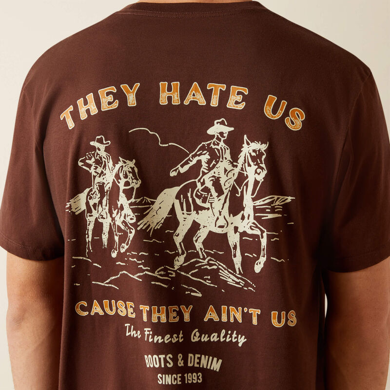 Ariat Men's Haters Club Tee - Deep Mahogany