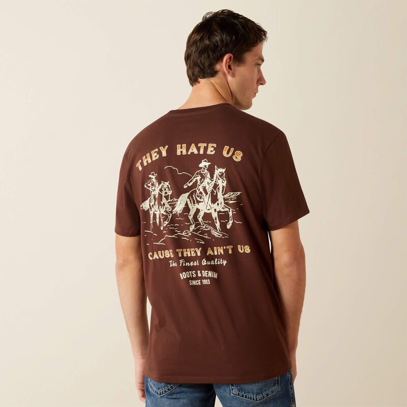 Ariat Men's Haters Club Tee - Deep Mahogany