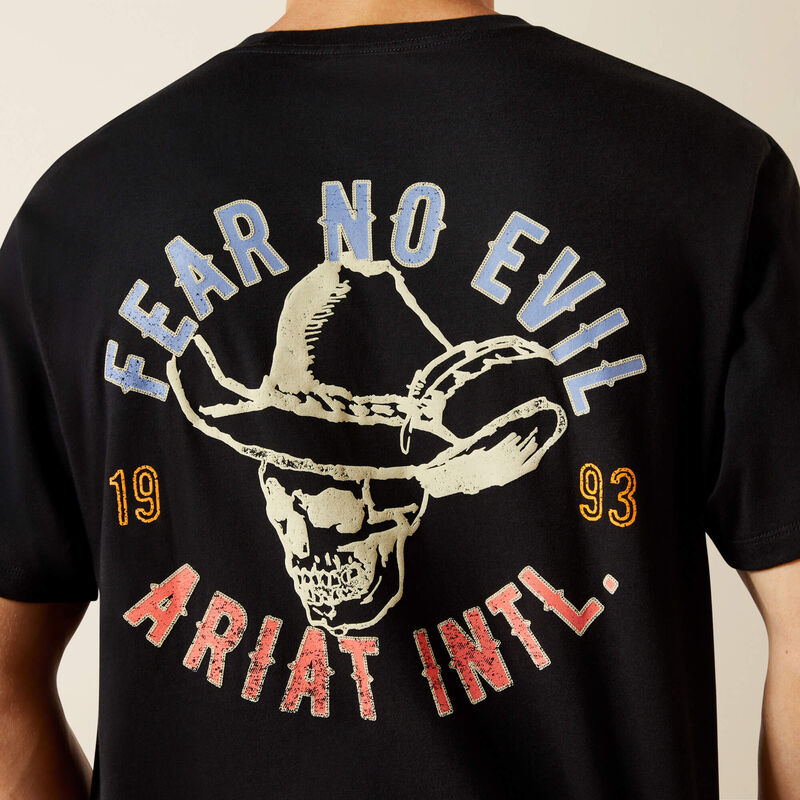 Ariat Men's Stitched Skull Tee - Black