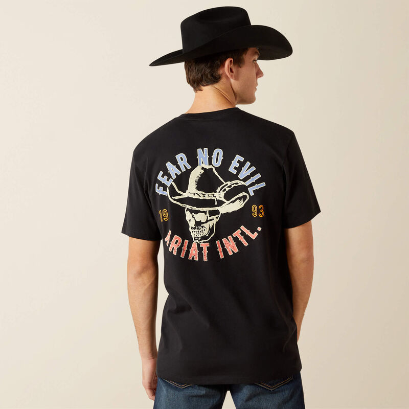 Ariat Men's Stitched Skull Tee - Black
