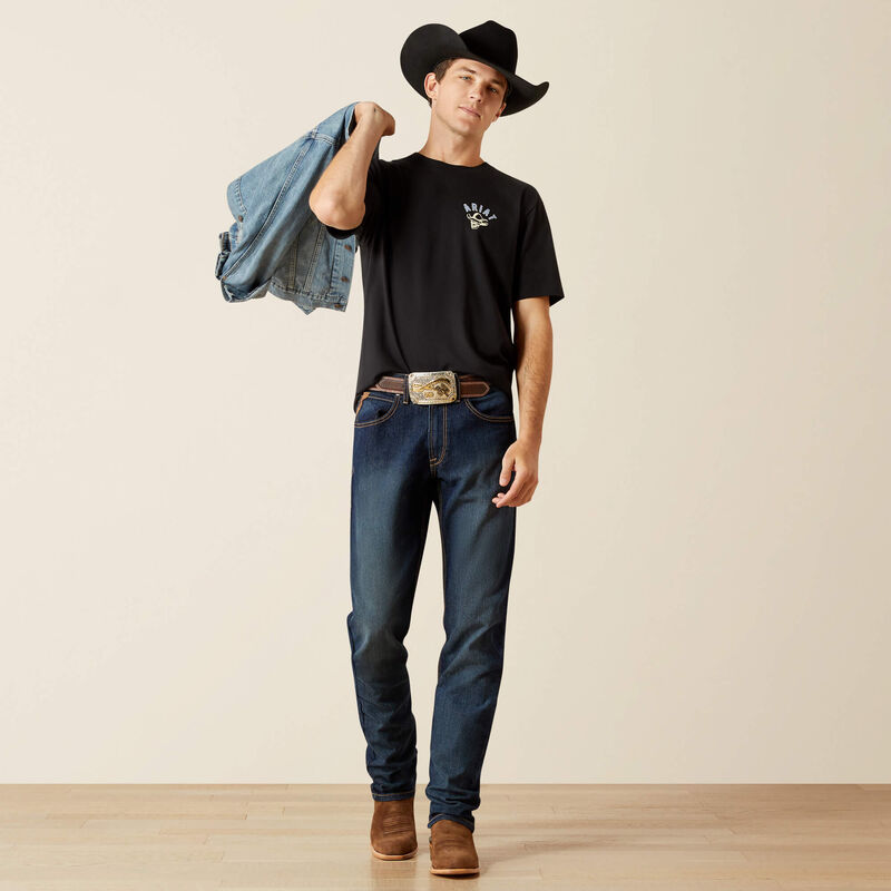 Ariat Men's Stitched Skull Tee - Black