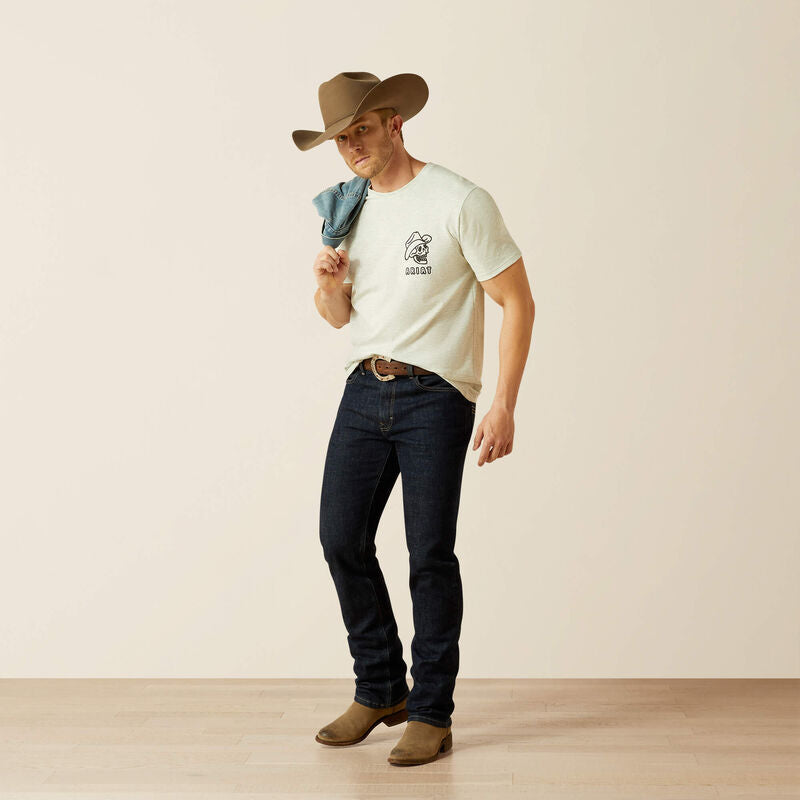 Ariat Men's Drinking Buddies Tee - Oatmeal Heather