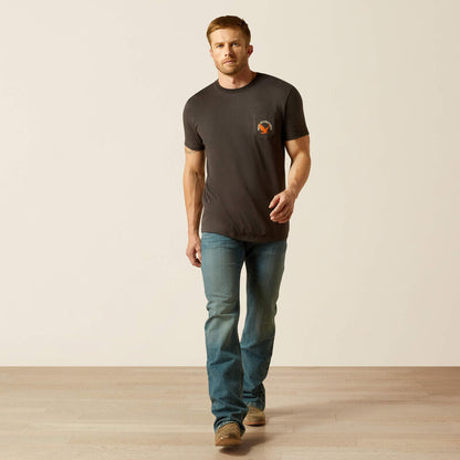 Ariat Men's Eagle Large Tee - Vintage Black