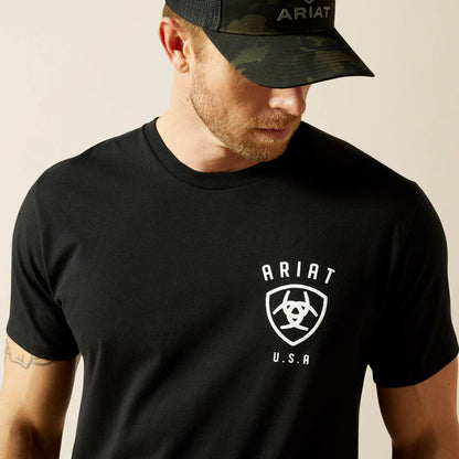 Ariat Men's Faded Bull Tee - Black