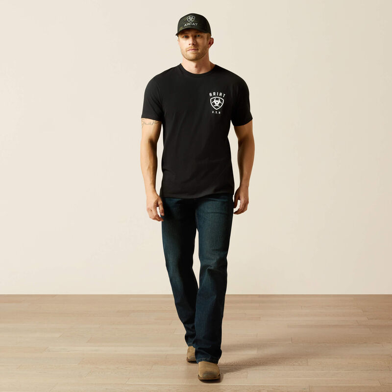 Ariat Men's Faded Bull Tee - Black
