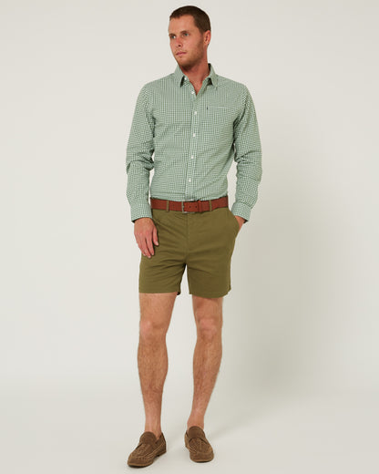 Pilbara Men's Long Sleeve Gingham Shirt - RMPC173