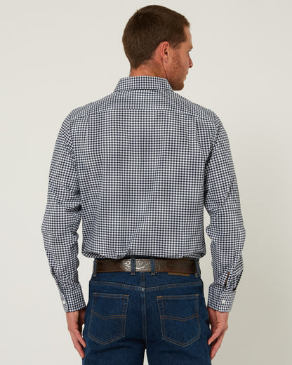 Pilbara Men's Long Sleeve Gingham Shirt - RMPC173