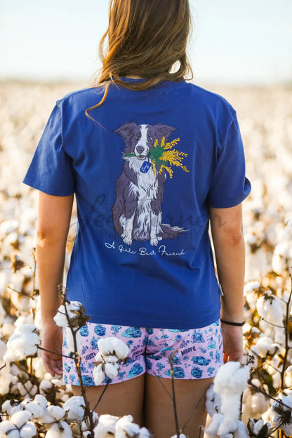 MaryG - Women's T-shirt Border Collie - Denim
