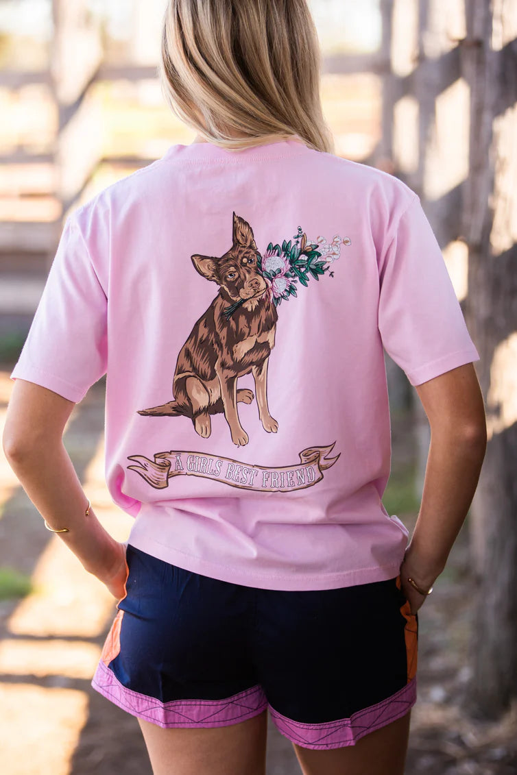 MaryG - Women's T-shirt Kelpie  - Pale Pink