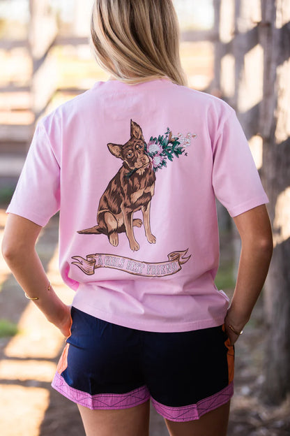 MaryG - Women's T-shirt Kelpie  - Pale Pink