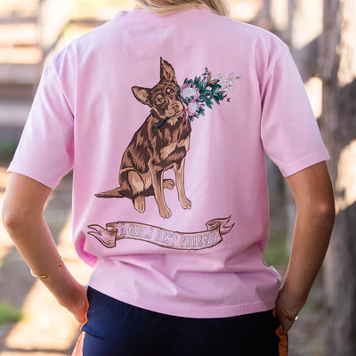 MaryG - Women's T-shirt Kelpie  - Pale Pink