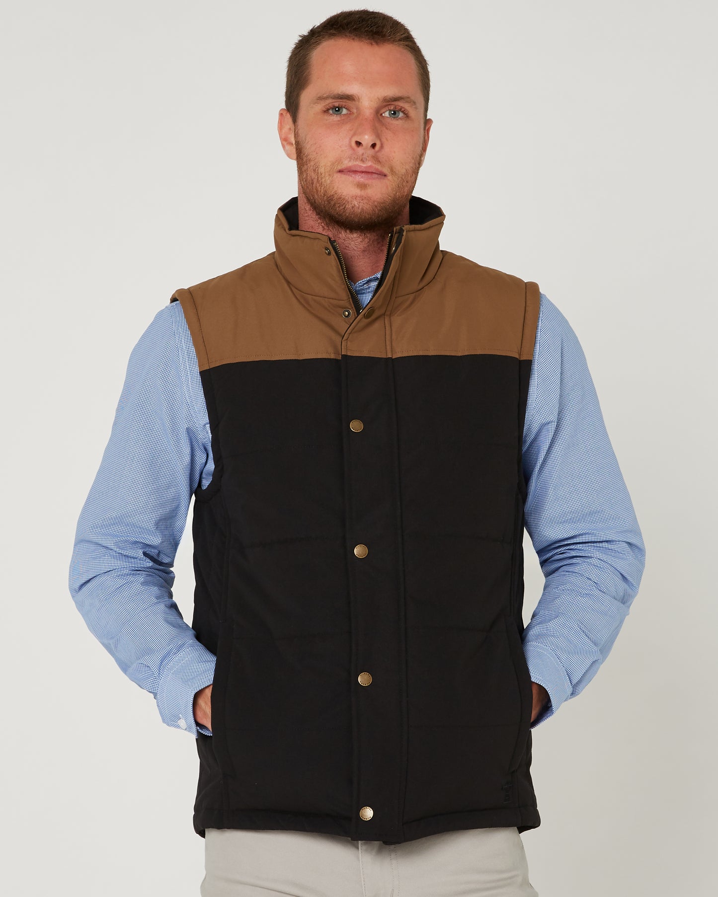 Pilbara Mens Two Tone Vest RMPC167