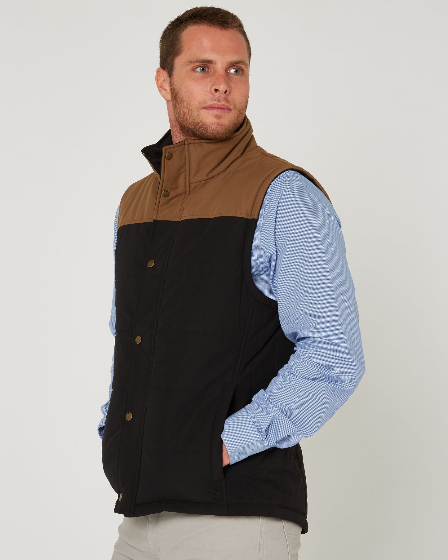 Pilbara Mens Two Tone Vest RMPC167