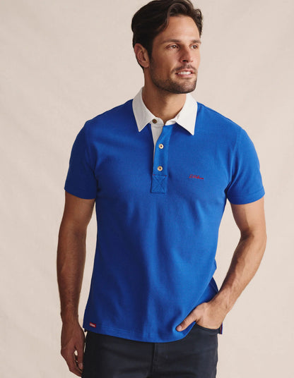 Kidman Mens Fitzroy Short Sleeve Polo - Mid Blue