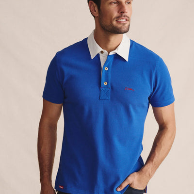 Kidman Mens Fitzroy Short Sleeve Polo - Mid Blue