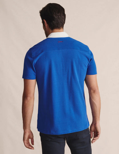 Kidman Mens Fitzroy Short Sleeve Polo - Mid Blue
