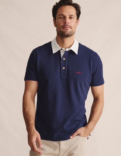 Kidman Mens Fitzroy Short Sleeve Polo - Navy