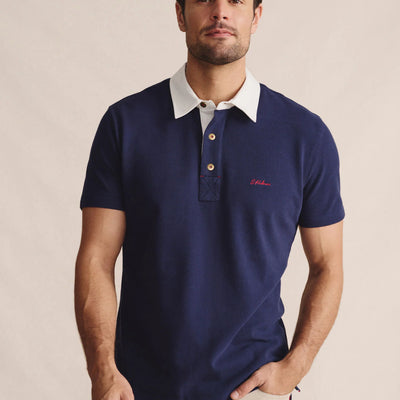 Kidman Mens Fitzroy Short Sleeve Polo - Navy