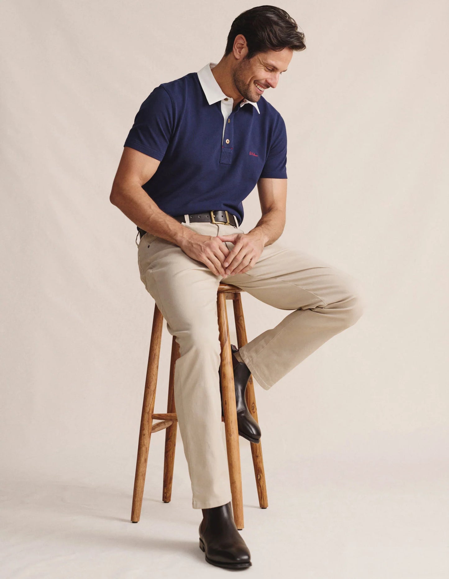 Kidman Mens Fitzroy Short Sleeve Polo - Navy