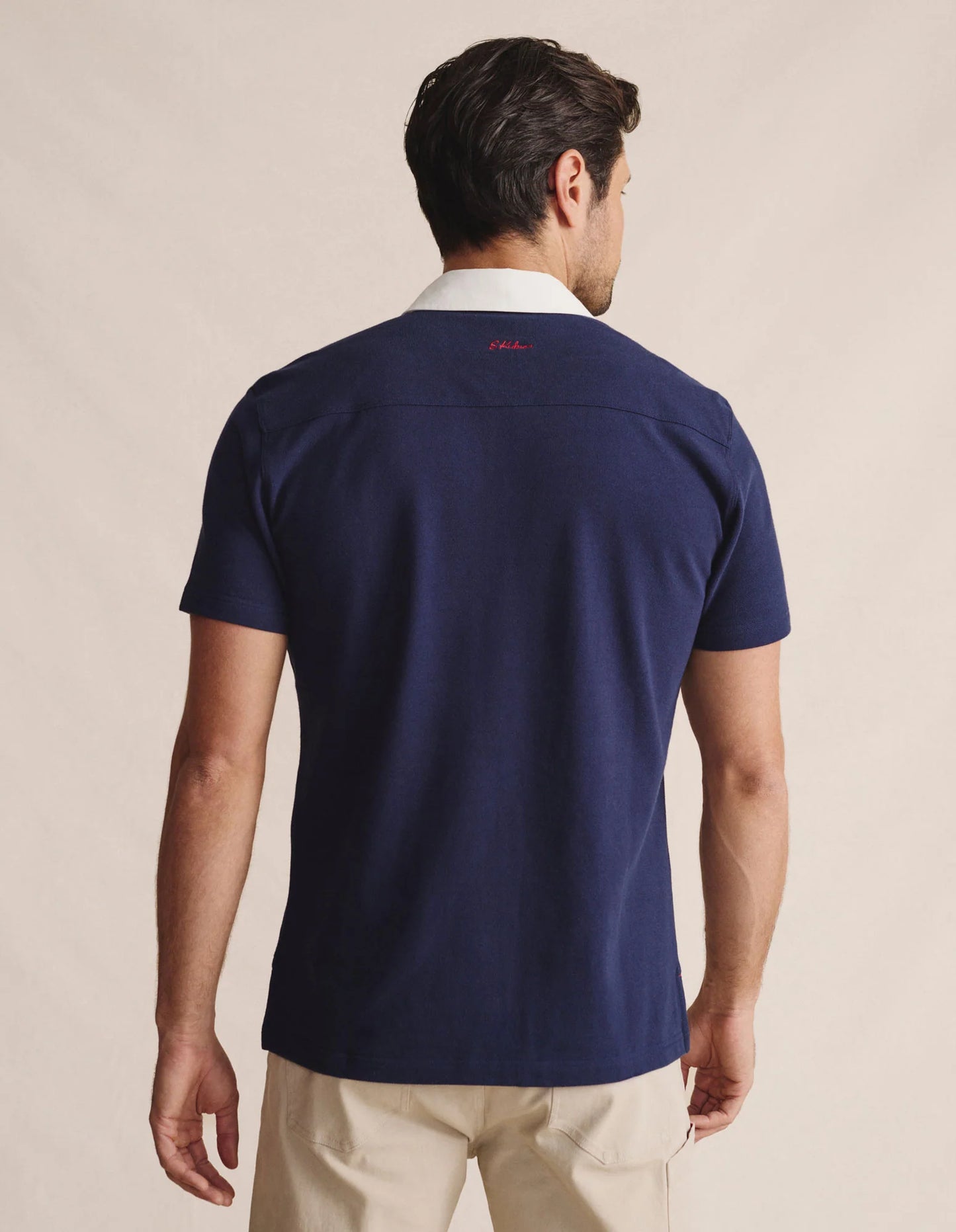 Kidman Mens Fitzroy Short Sleeve Polo - Navy