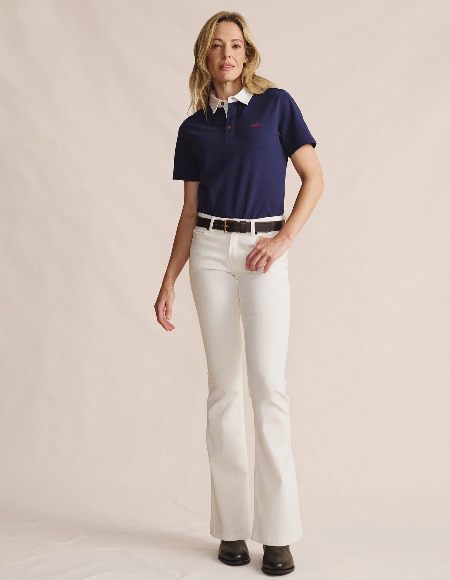 Kidman Women's Tuli Short Sleeve Polo - Navy