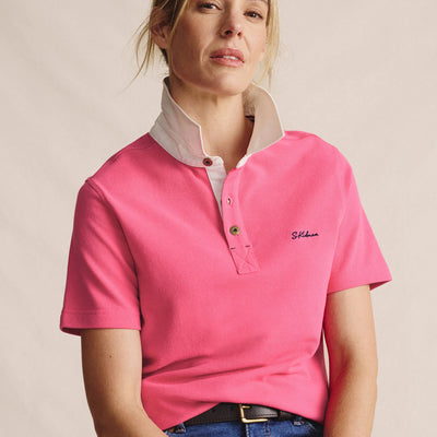 Kidman Women's Tuli Short Sleeve Polo - Pink